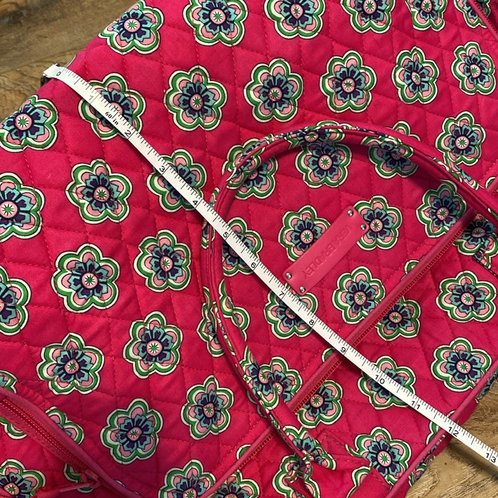 Vera Bradley Pink Swirls Flowers overnight weekend bag - Picture 12 of 12